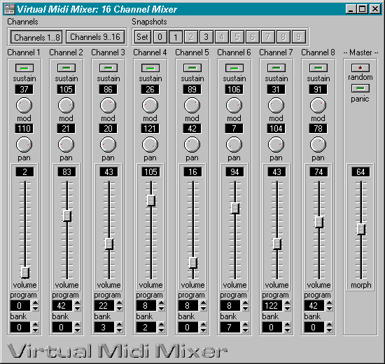 stykke Recite reductor Granucon - Music Software - Virtual MIDI Mixer