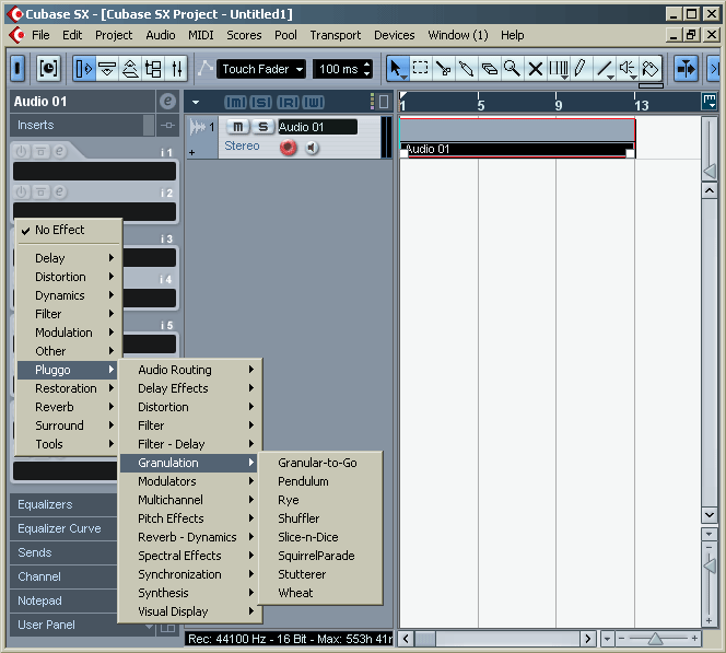 [ pluggo in cubase sx ]