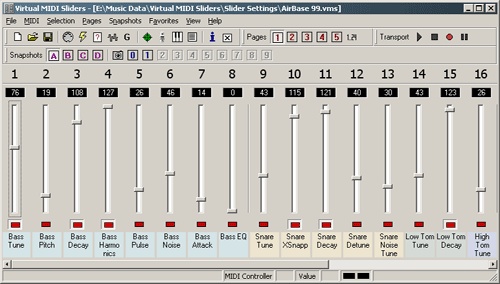 [ virtual midi sliders ]